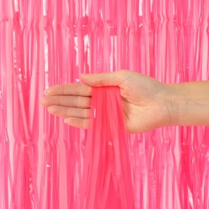 Занавес Дождик Сочный цвет, Розовый, 100*200 см, 1 шт.