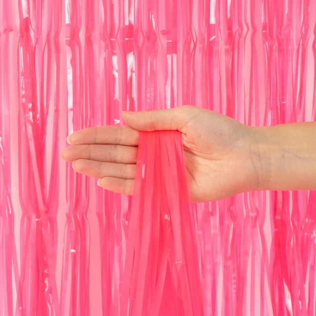 Занавес Дождик Сочный цвет, Розовый, 100*200 см, 1 шт.