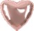 Fm (18''/46 см) /СЕРДЦЕ Металлик Rose Gold, 1 шт.
