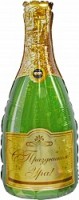 Fa (37"/94 см) Фигура, Бутылка Шампанского, С Праздником!, Голография, 1 шт.