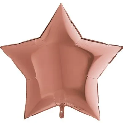 Gr (36"/91 см) /ЗВЕЗДА Металлик Rose Gold, 1 шт.