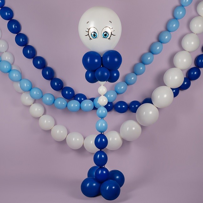 Линколун (6''/15 см) Темно-синий, пастель, 100 шт.