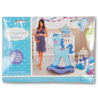 An (50''/127 см) Ход Лошадка качалка голубая, 1 шт.