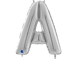 Gr БУКВА "A" (26"/66 см) Silver (1 шт.)
