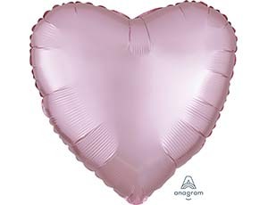 Аn (18''/46 см) СЕРДЦЕ Сатин Pink, 1 шт.