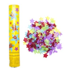 Пневмохлопушка (12''/30 см), Три Кота, Морские приключения, Конфетти тишью, Звезды, 1 шт.