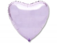 Ag (19''/48 см) Сердце, Пастельный фиолетовый, 1 шт.