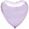 Ag (19''/48 см) Сердце, Пастельный фиолетовый, 1 шт.