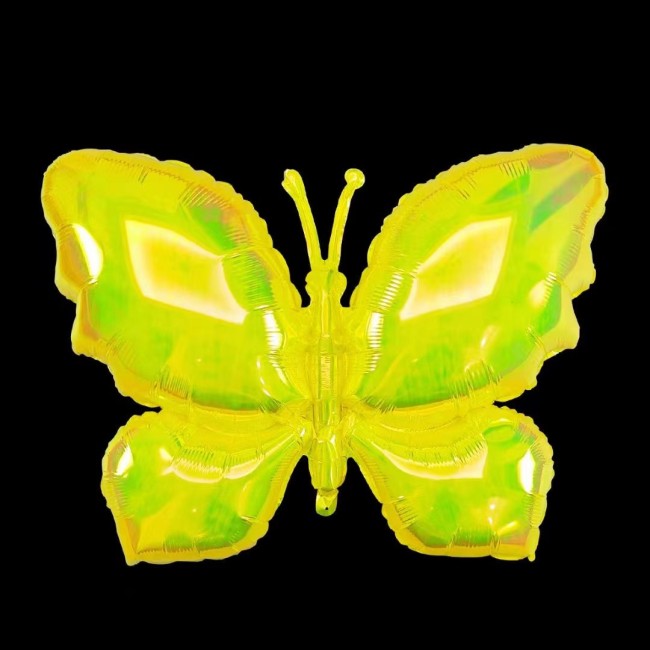 Fa (29''/74 см) Фигура, Бабочка, Хамелеон (надув воздухом), Желтый, Перламутр, 1 шт. в уп.
