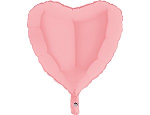 Gr (18''/46 см) СЕРДЦЕ Пастель Matte Pink, 1 шт.
