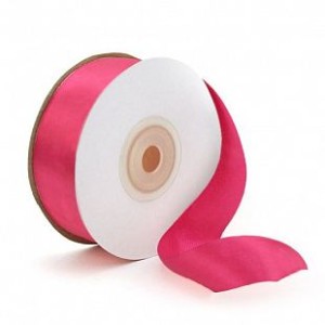 Лента Атлас (0,7 см * 22,85 м) Малиновый, 1 шт.