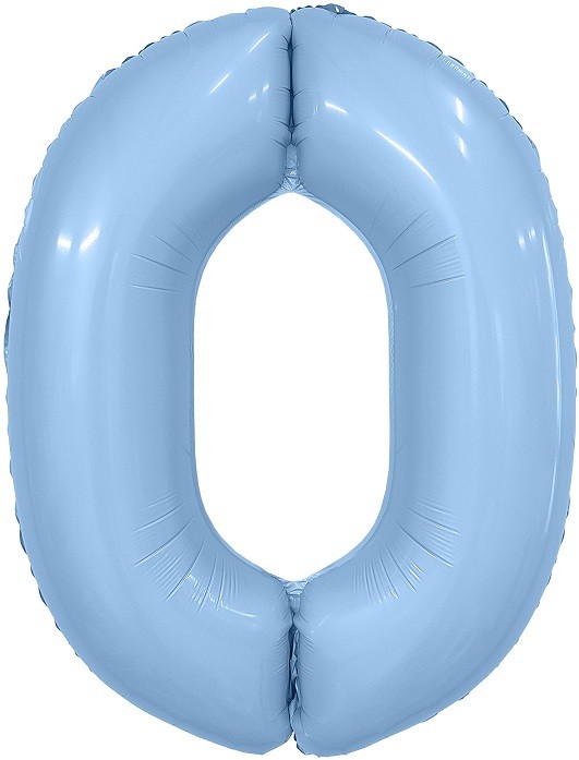Ag (40''/102 см) Цифра, 0 Slim, Небесный, 1 шт. в уп.
