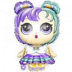 Fa (14"/36 см) Мини-фигура, Модная кукла (разноцветные локоны), 5 шт