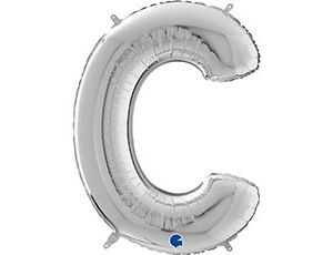 Gr БУКВА "С" (26"/66 см) Silver (1 шт.)