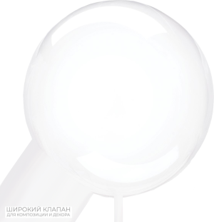 BUBBLE (22''/56 см) б/рис с широким хвостом, 1 шт.