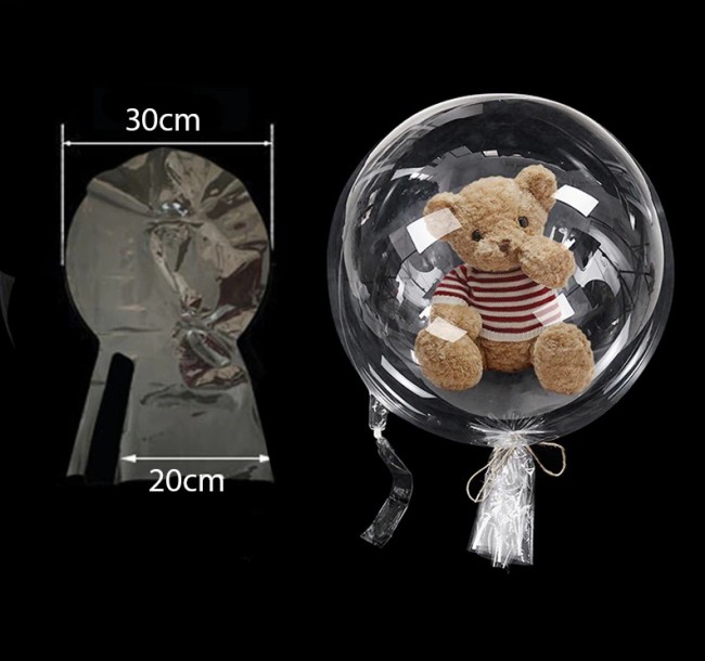 BUBBLE (22''/56 см) б/рис с широким хвостом, 1 шт.