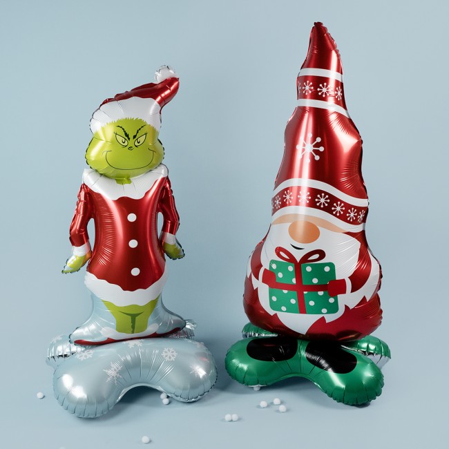 Fa 3D (58''/147 см) Фигура на подставке, Гном с подарком, 1 шт. в уп.