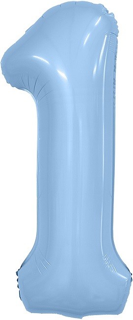 Ag (40''/102 см) Цифра, 1 Slim, Небесный, 1 шт. в уп.