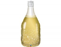 Ql (40''/101 см) Бутылка шампанского золотая, 1 шт.