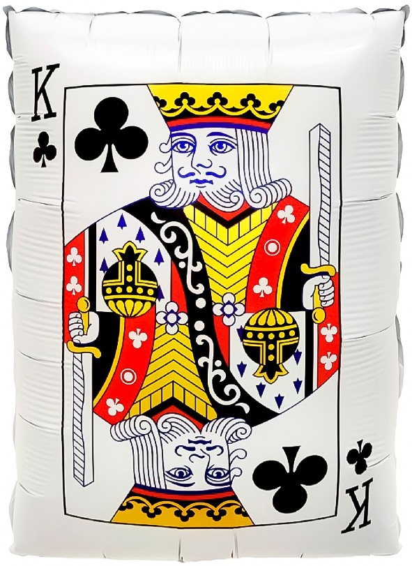 Fa (22''/56 см) Фигура, Покер, Карта Король Треф, 1 шт. в уп.