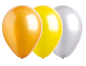 Ev (14"/35 см) Металлик ассорти, 50 шт.