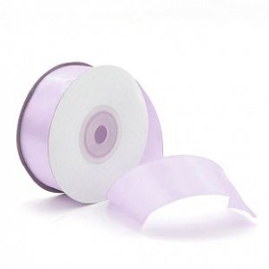 Лента Атлас (0,7 см * 22,85 м) Нежно-сиреневый, 1 шт.