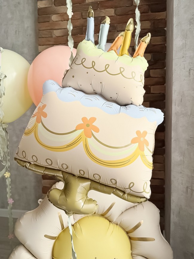 Fa (41''/104 см) Фигура, Праздничный торт, Сатин, 1 шт.