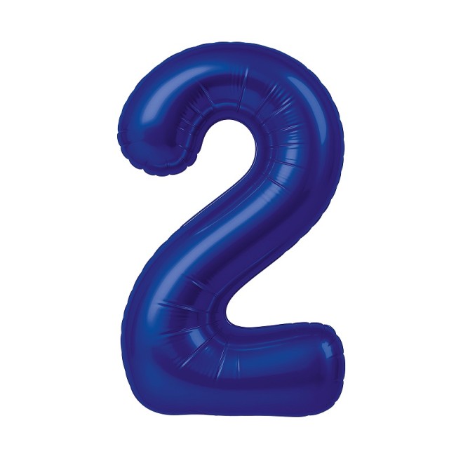 Ag (40''/102 см) Цифра, 2 Slim, Полуночно-синий, 1 шт. в уп.