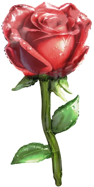Fa (38''/97 см) Цветок, Роза, Красный, 1 шт. в уп.