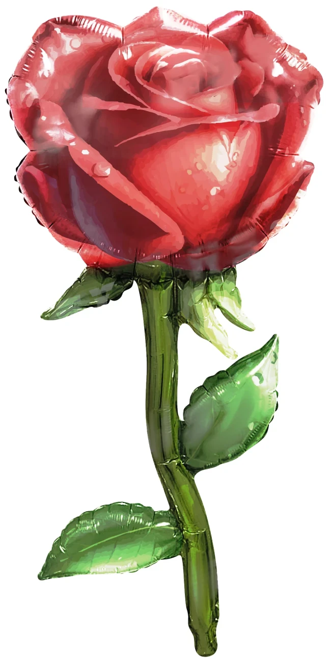 Fa (38''/97 см) Цветок, Роза, Красный, 1 шт. в уп.