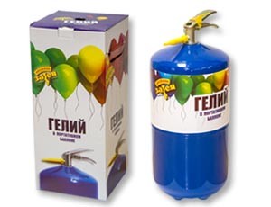 Гелий в портативном баллоне/Россия (15 шаров)