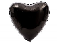 Ag (19''/48 см) Сердце, Чёрный, 1 шт.