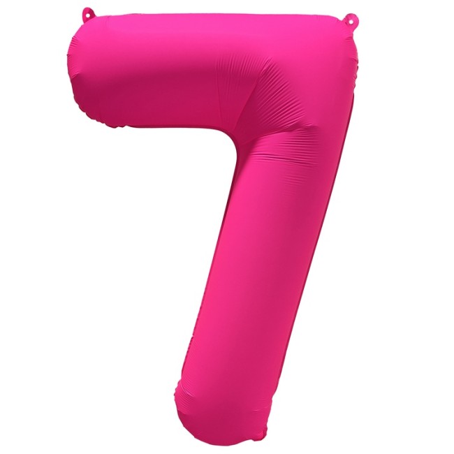 Вз (40''/102 см) Цифра 7, Неон Pink, 1 шт. в уп.