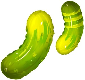 Fa (29''/74 см) Фигура, Соленый огурец, Зеленый, 1 шт. в уп.