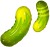 Fa (29''/74 см) Фигура, Соленый огурец, Зеленый, 1 шт. в уп.