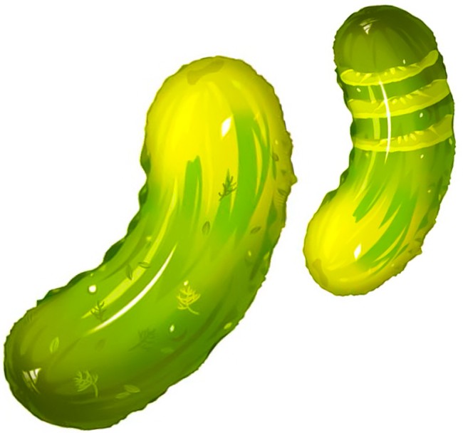 Fa (29''/74 см) Фигура, Соленый огурец, Зеленый, 1 шт. в уп.