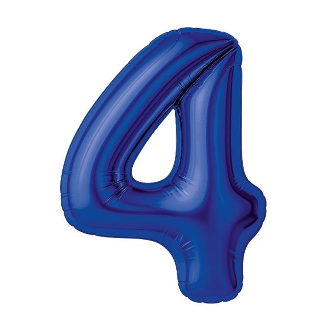 Ag (40''/102 см) Цифра, 4 Slim, Полуночно-синий, 1 шт. в уп.