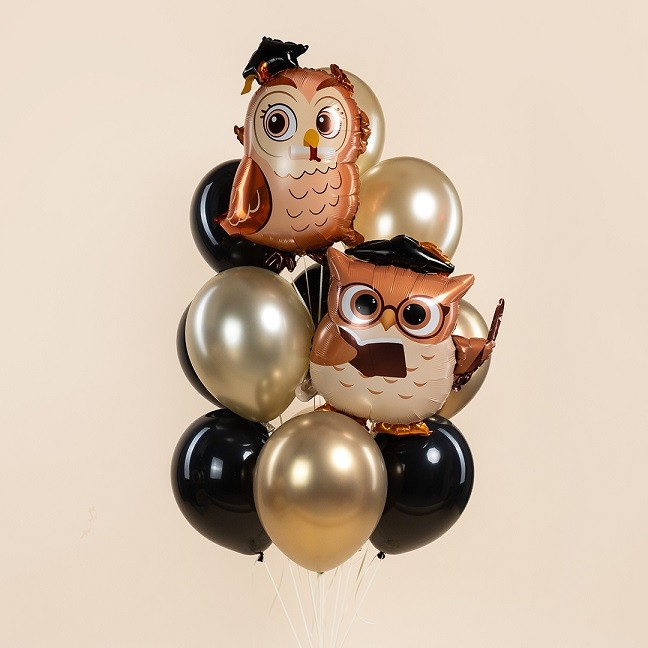 Fa (25''/64 см) Фигура, Сова Выпускник, 1 шт. в уп.