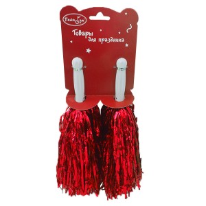 Y Фанатка красная фольга 2 шт Y Фанатка красная фольга 2 шт