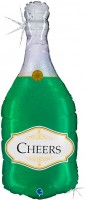Gr (36"/91 см) Фигура, Бутылка Шампанское, Голография, 1 шт.