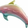 Fa (12''/30 см) Мини-фигура с клапаном, Дельфин, Радужный, Градиент, 5 шт.