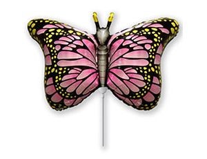 Fm (14''/36 см) /Мини фигура, Бабочка крылья розовые, 5 шт.