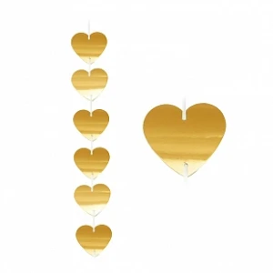 Гирлянда "Сердца" Золотые, 1,5 м, 1 шт. Гирлянда "Сердца" Золотые, 1,5 м, 1 шт.