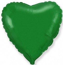 Fm (9''/22см) /СЕРДЦЕ Металлик Green, 5 шт.
