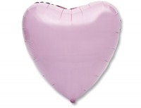 Ag (18''/46 см) Сердце Нежно-розовое, 1 шт.