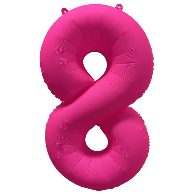 Вз (40''/102 см) Цифра 8, Неон Pink, 1 шт. в уп.