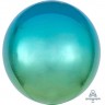 Аn (16''/41см) /3D СФЕРА Омбре Зелено-голубой