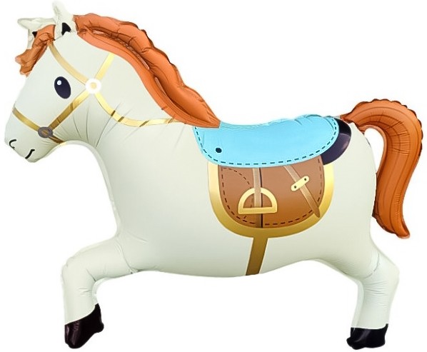 Fa (28''/71 см) Фигура, Лошадка (надув воздухом), Белый, 1 шт.