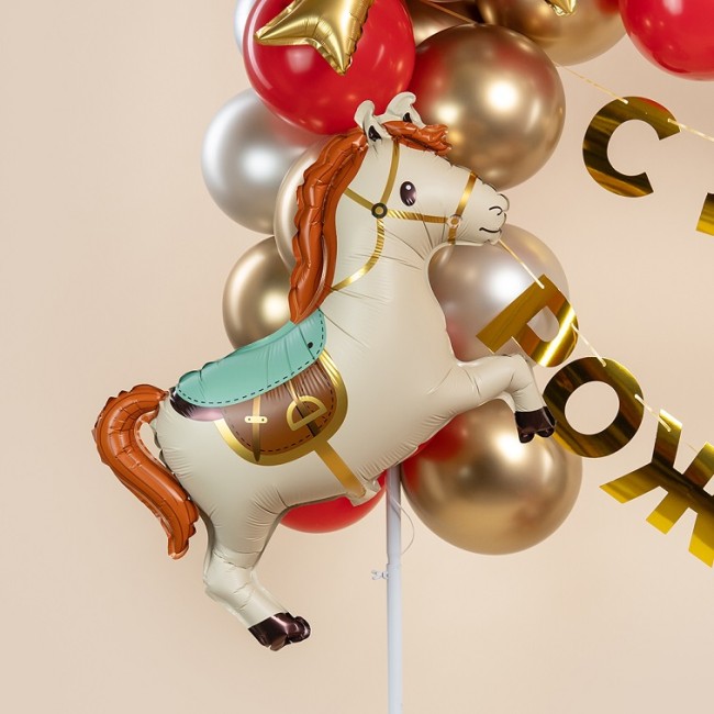 Fa (28''/71 см) Фигура, Лошадка (надув воздухом), Белый, 1 шт.