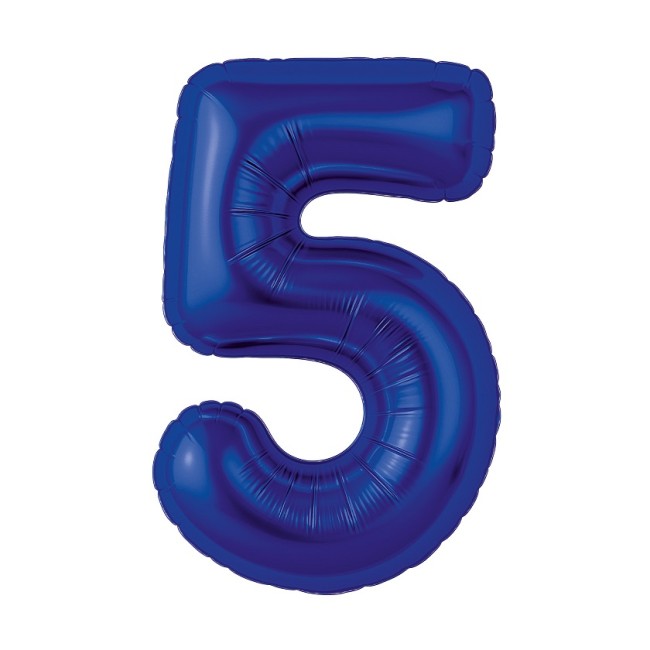 Ag (40''/102 см) Цифра, 5 Slim, Полуночно-синий, 1 шт. в уп.